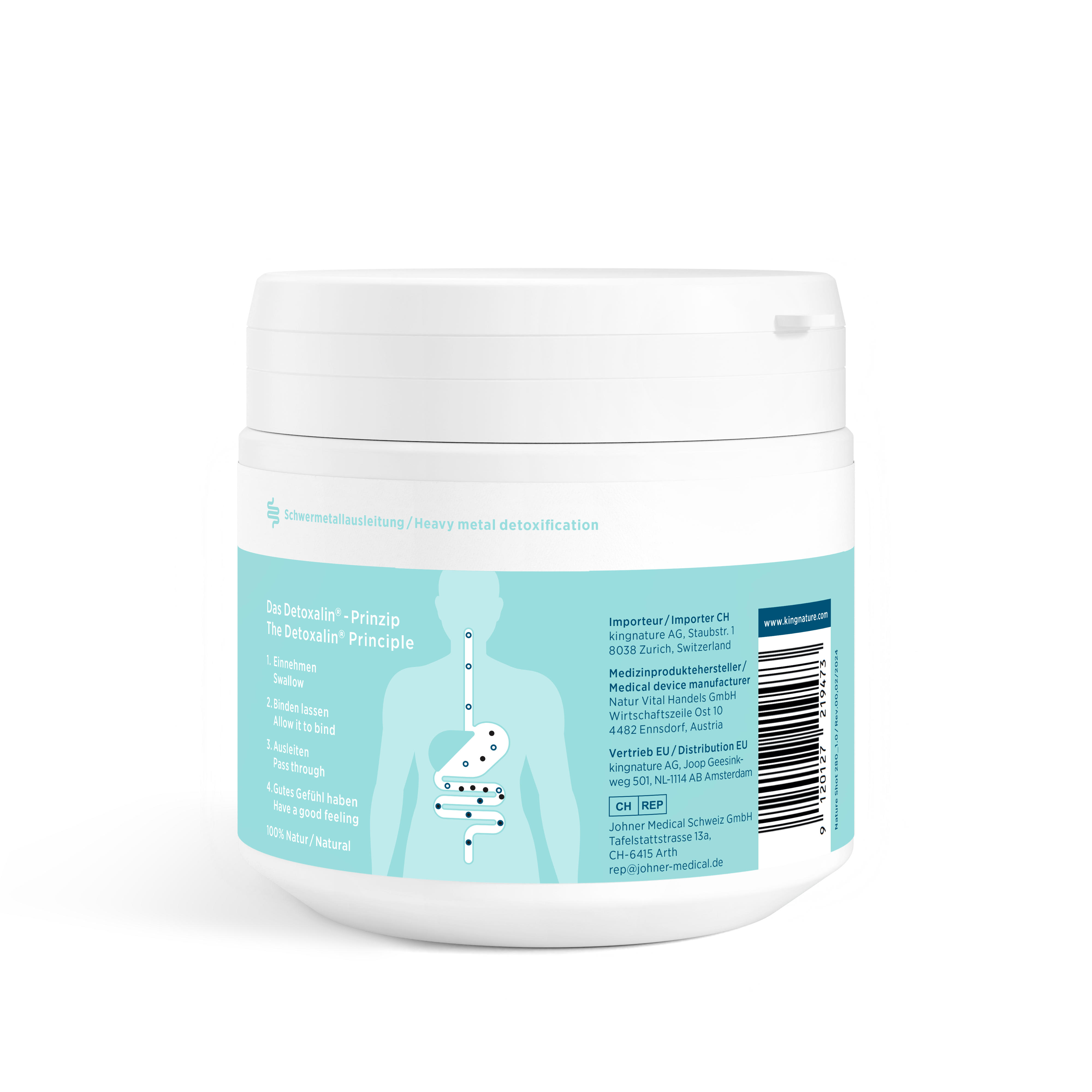 DETOXALIN Plv Ds 200 g<br>200 g, Dose, Pulver