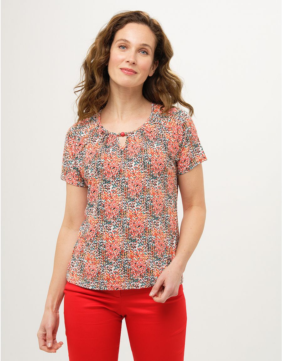 T-shirt rouge fantaisie