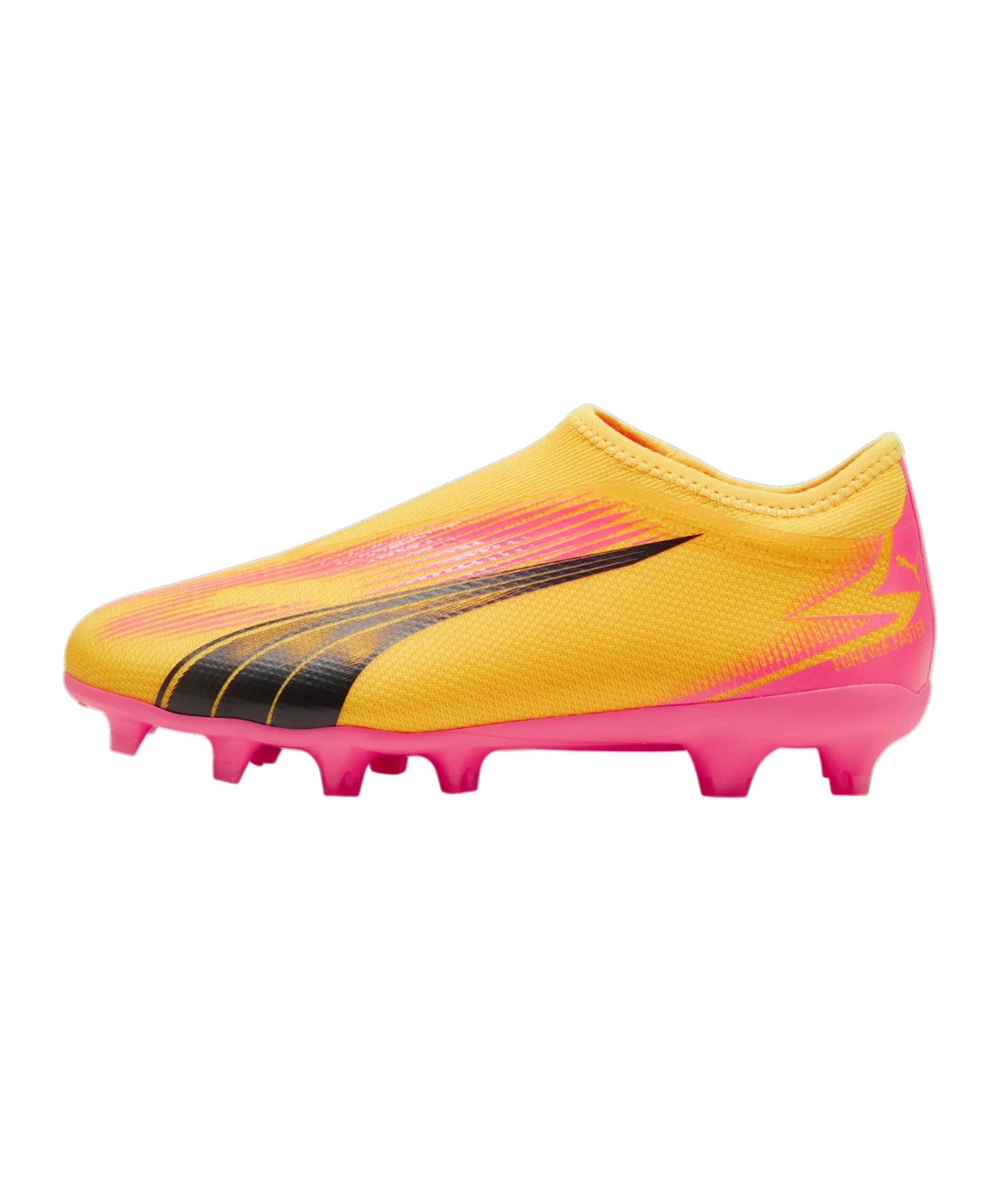 PUMA ULTRA Match LL FG/AG Jr Kids The Forever Faster Orange Schwarz F03