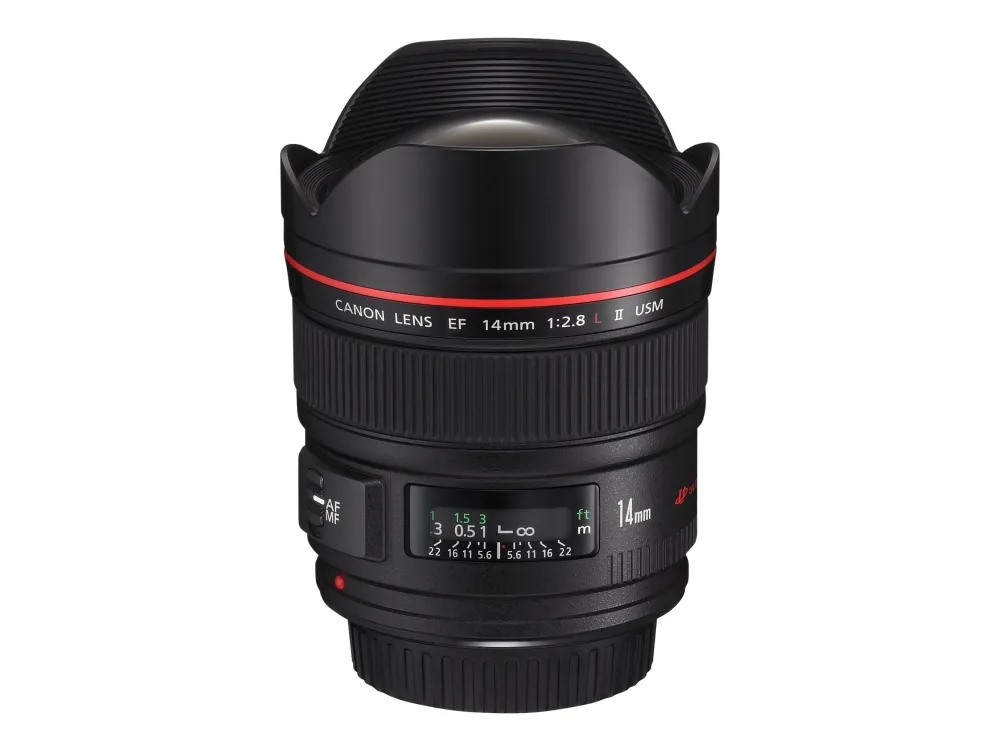 Canon EF - Vidvinkel objektiv - 14 mm - f/2.8 L II USM - Canon EF - for EOS 1000, 1D, 50, 500, 5D, 7D, Kiss F, Kiss X2, Kiss X3, Rebel T1i, Rebel XS, Rebel XSi