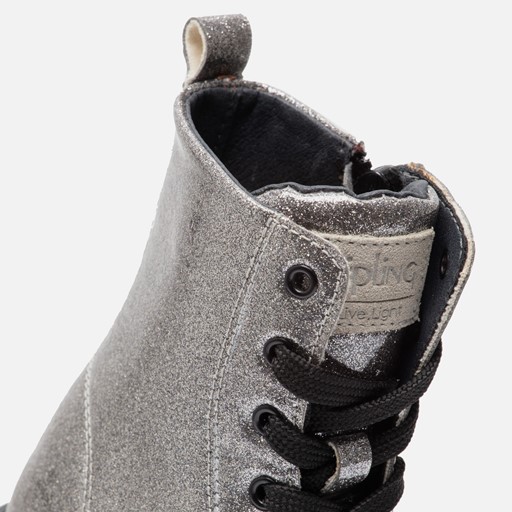 Kipling Ella Veterboots zilver Pu