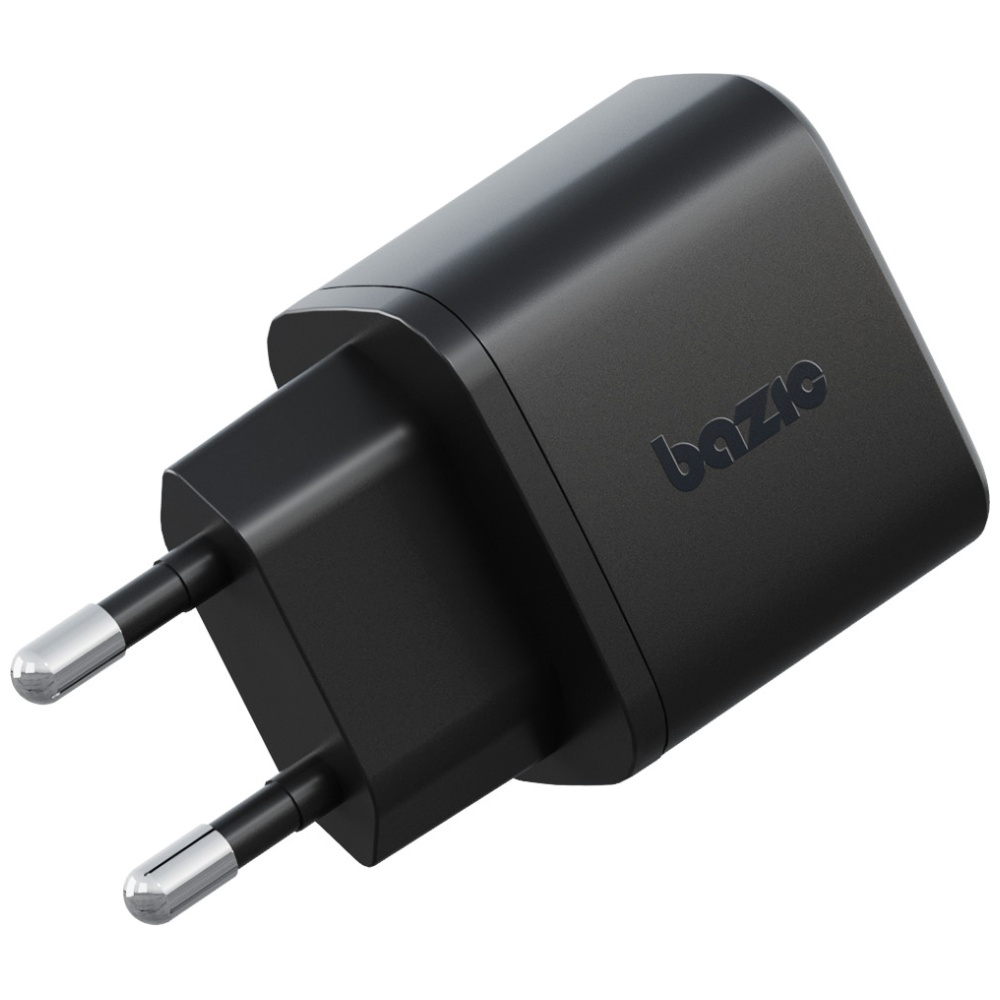 Bazic (by Energea) - (35W) Goport Velox USB C / USB A Ladegerät Netzteil Power Delivery 3.0 Quick Charge 3.0   (60W) USB C Ladekabel (CHR-GPVLX-EU-BLK) - Schwarz