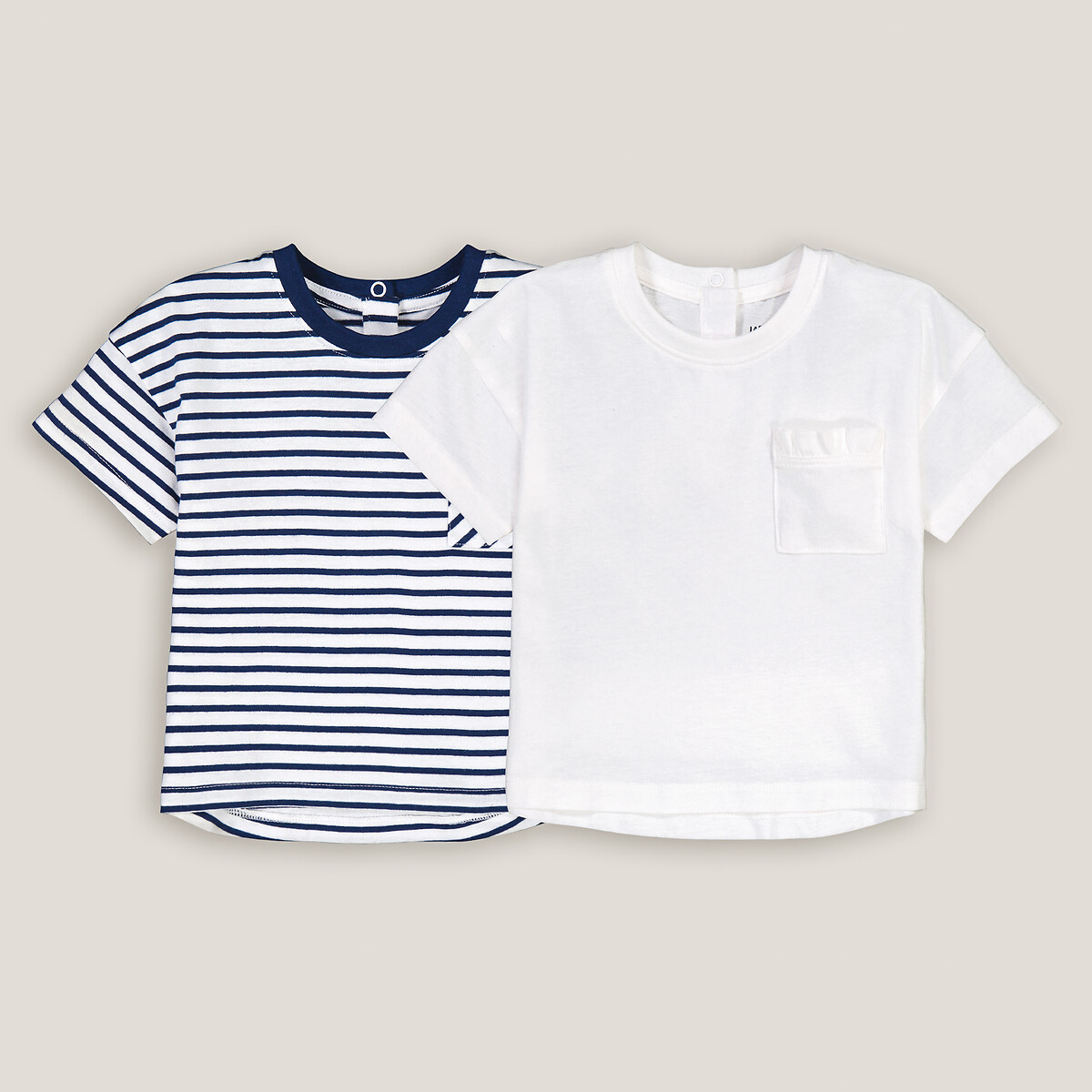 COLEÇÃO LA REDOUTE<br>Conjunto de 2 camisetas de manga curta