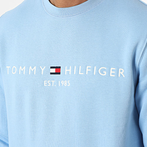 Sweat Crewneck Tommy Logo 1596 Bleu Clair