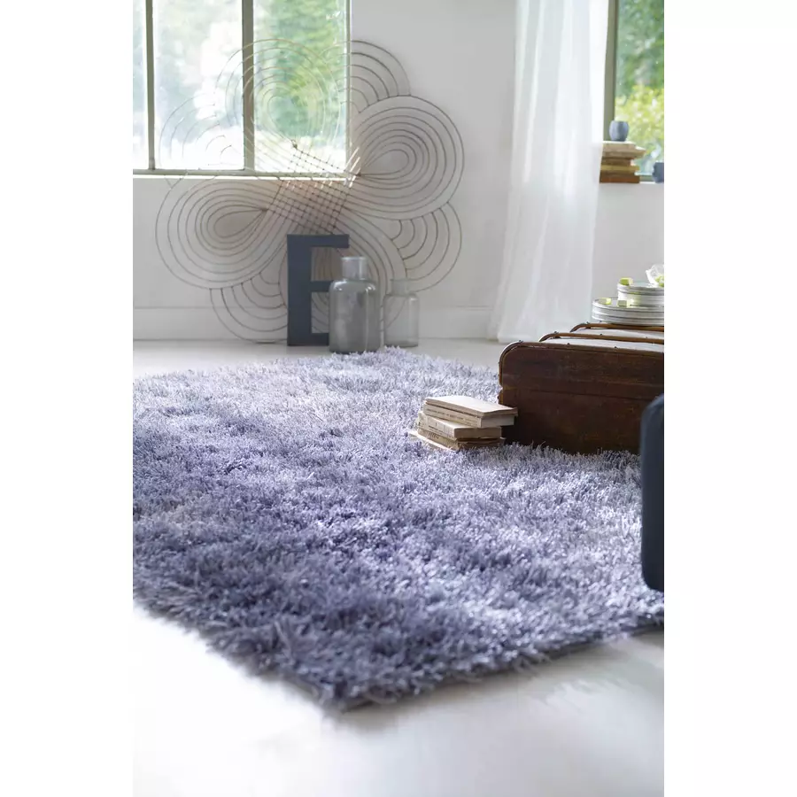 Esprit Hochflorteppich Cool Glamour silber