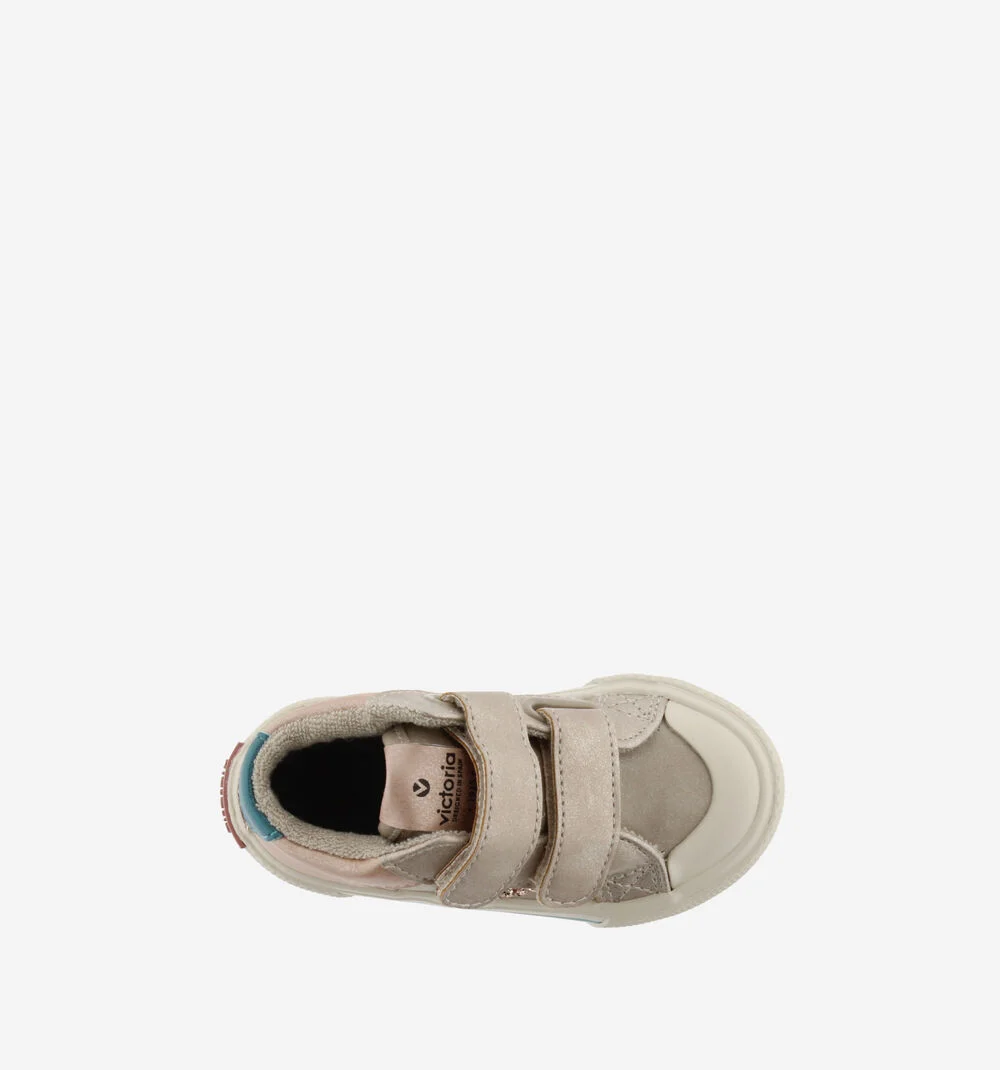 TRIBU SCRATCH MÉTALLISÉ Bottines à paillettes pour filles NUDE