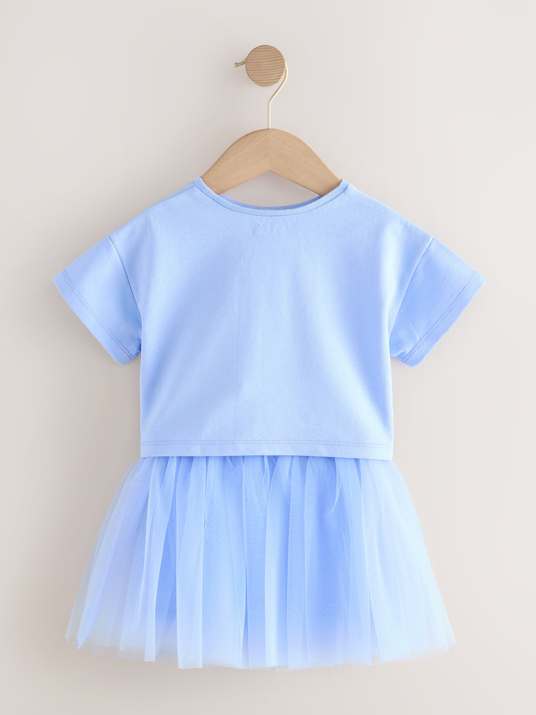 Blauw - Set van T-shirt en rok (3 mnd- 7 jr)