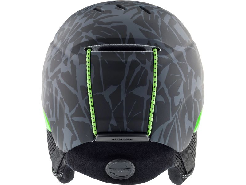 alpina Helm Pizi Black/Green Camo Matt Skihelm für Kinder