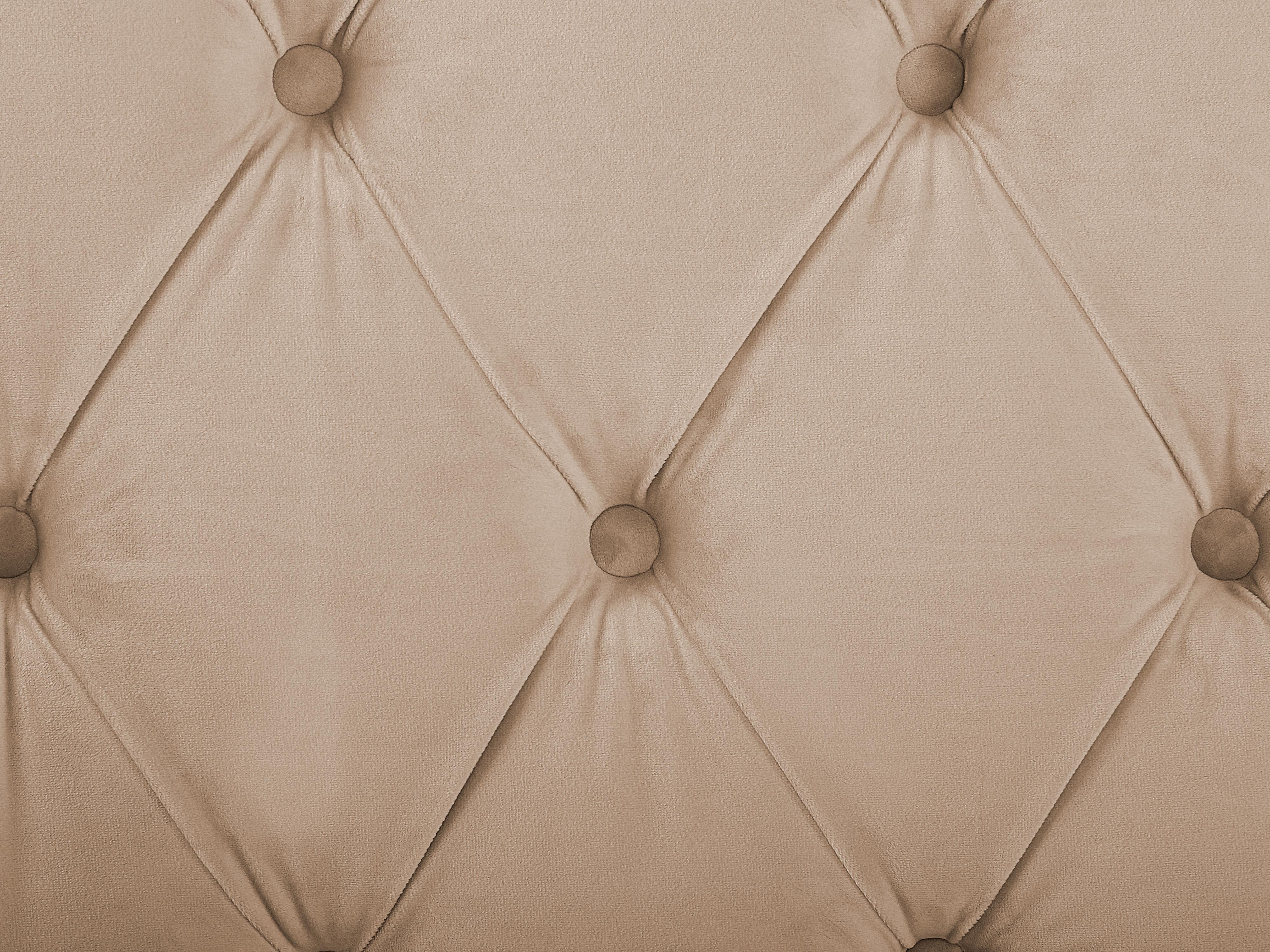 Bed met opbergruimte Fluweel LUBBON 180 x 200 cm Beige