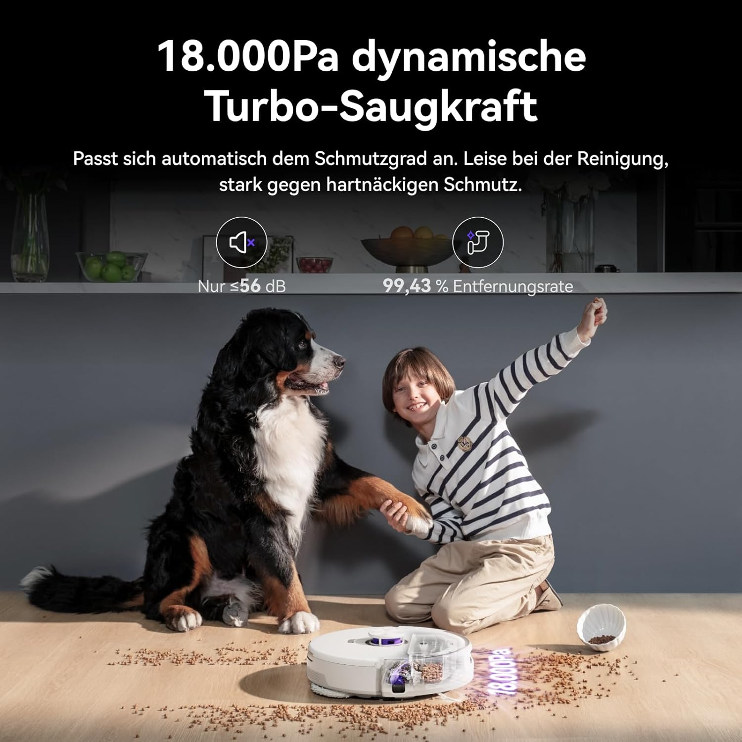 NARWAL Freo Z10 Ultra Saugroboter mit Wischfunktion, 18.000Pa Saugleistung, Dynamische Moppausdehnung, Tangle-Free System, Intelligente Nass-Trocken-Reinigung, All-in-One-Basisstation