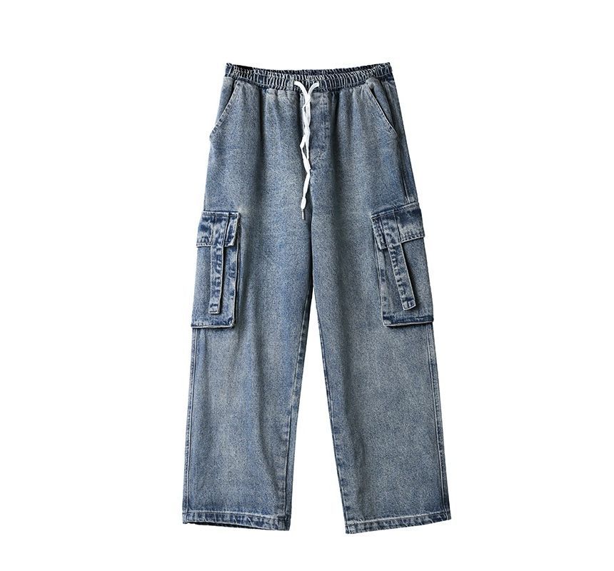 Acrius - Losse cargojeans met trekkoordtaille