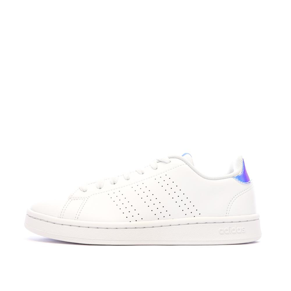 Adidas Baskets Blanches/Bleu Femme Adidas Advantage17