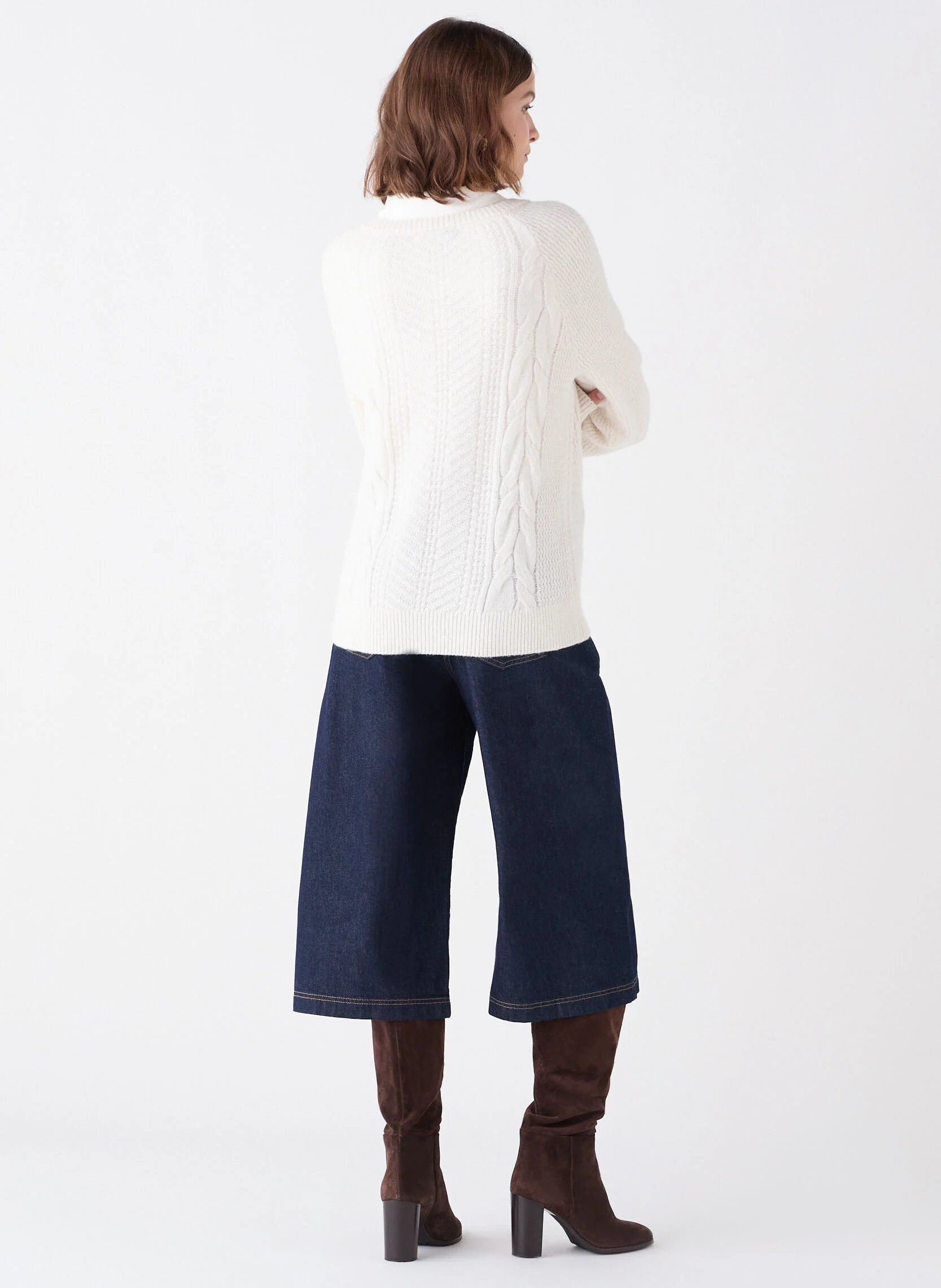MRONALD - Pull col rond | Blanc