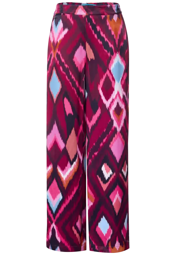 Loose Fit Printhose - tamed berry