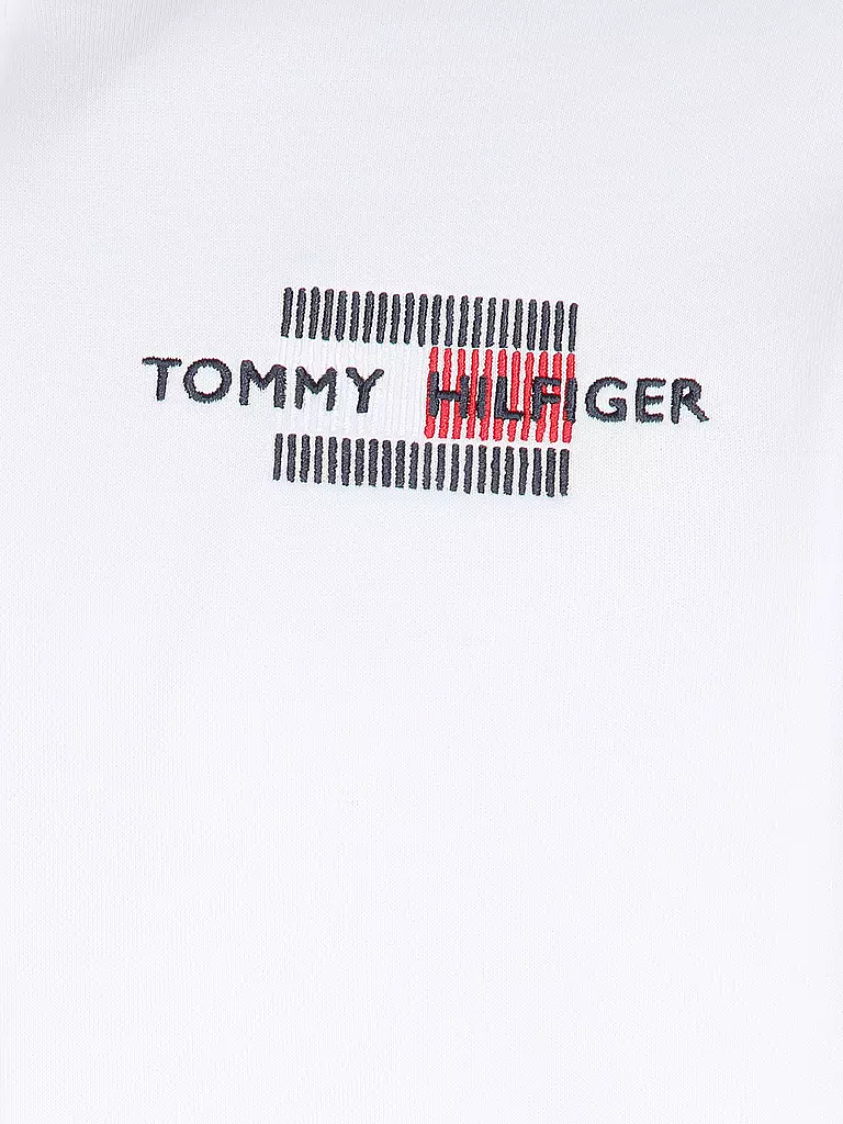 TOMMY HILFIGER Sweatjacke weiss