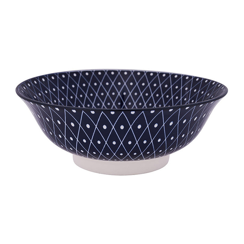 Schaal blue print - diamonds - ⌀21 cm