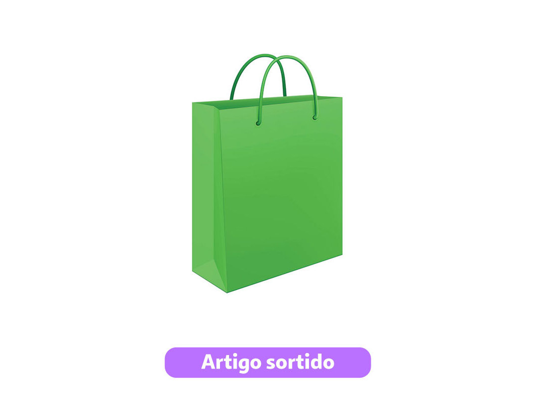 SACO PAPEL MITOS PEQUENO 18X22X8CM CORES SORTIDAS