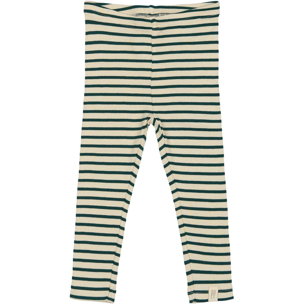 Køb Petit Piao Dark Sea/off White Legging Modal Striped
