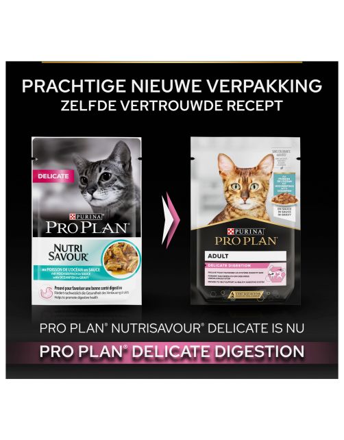 Pro Plan Cat Nutri Savour Delicate Multipack - Kattenvoer - Oceaanvis 10x85 g