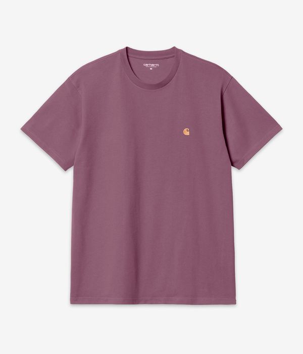 Carhartt WIP Chase T-Shirt (dusty fuchsia gold)