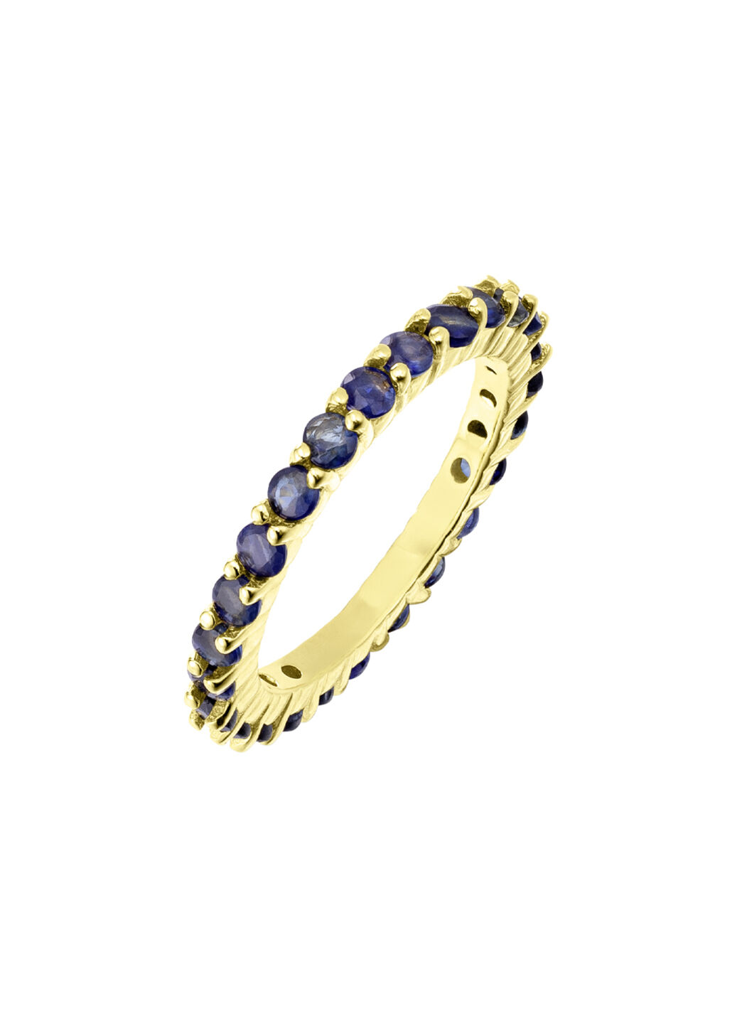 Edler Memoire-Ring mit Safir