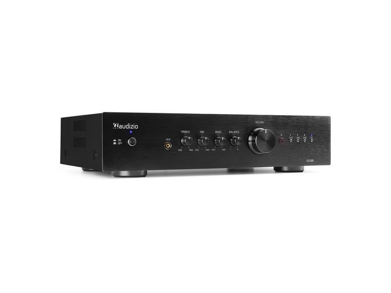 Audizio Stereo-Verstärker AD200B Schwarz Vielseitiger 2-Kanal-Verstärker mit grosser Funktionalität