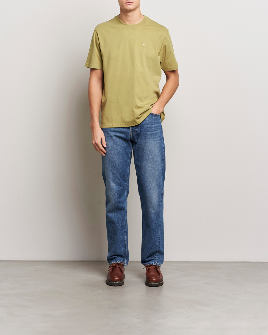 NN07 Adam Logo Crew Neck T-Shirt Evergreen