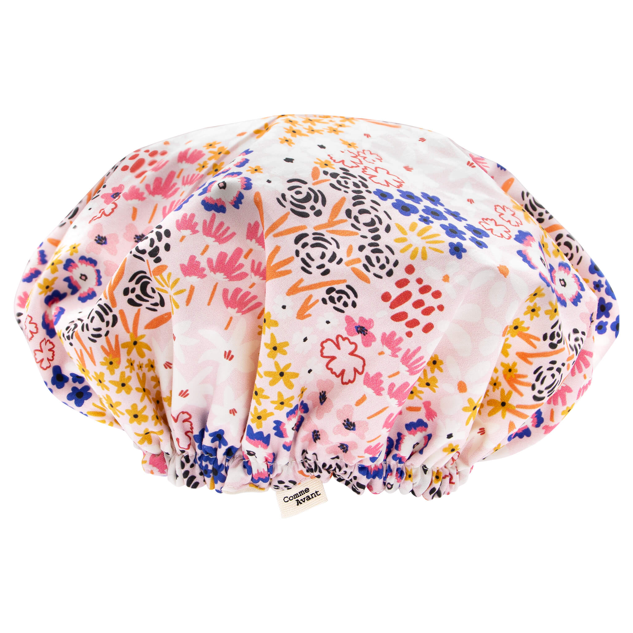 Bonnet Charlotte de douche en coton - Version 1 - Adulte / Jardin bohème