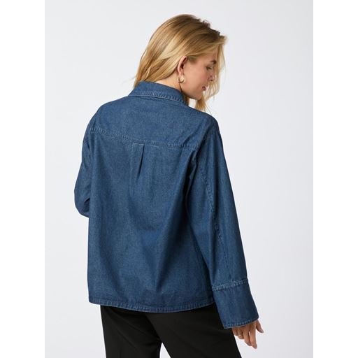 Neo Noir Starlie Denimskjorte, Dark Blue, 36