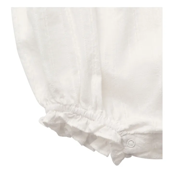 Louisiella Barboteuse Uriel Brodée | Blanc