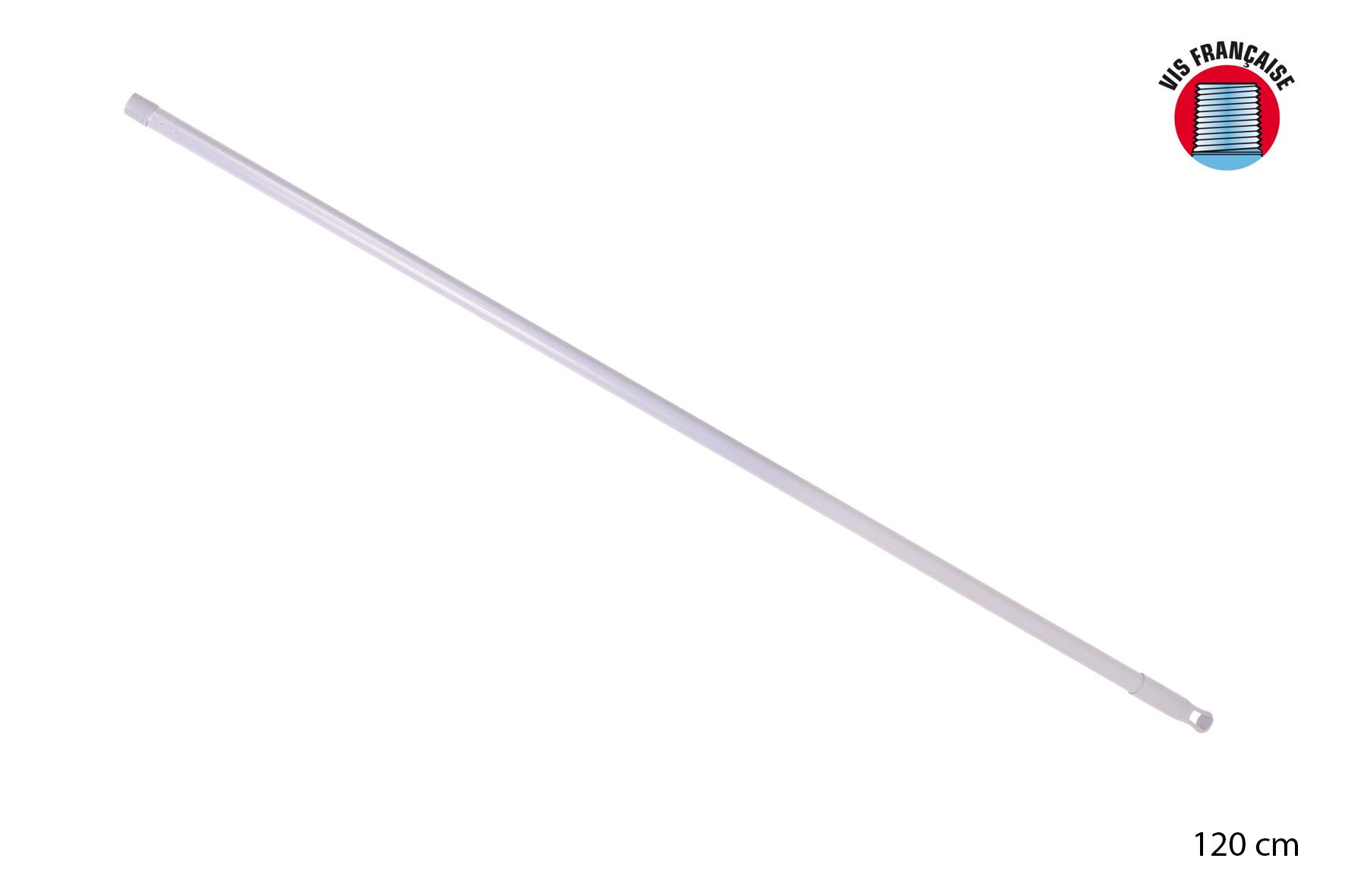 MANCHE METAL PLASTIQUE GREGE 120CM VIS FRANCAISE