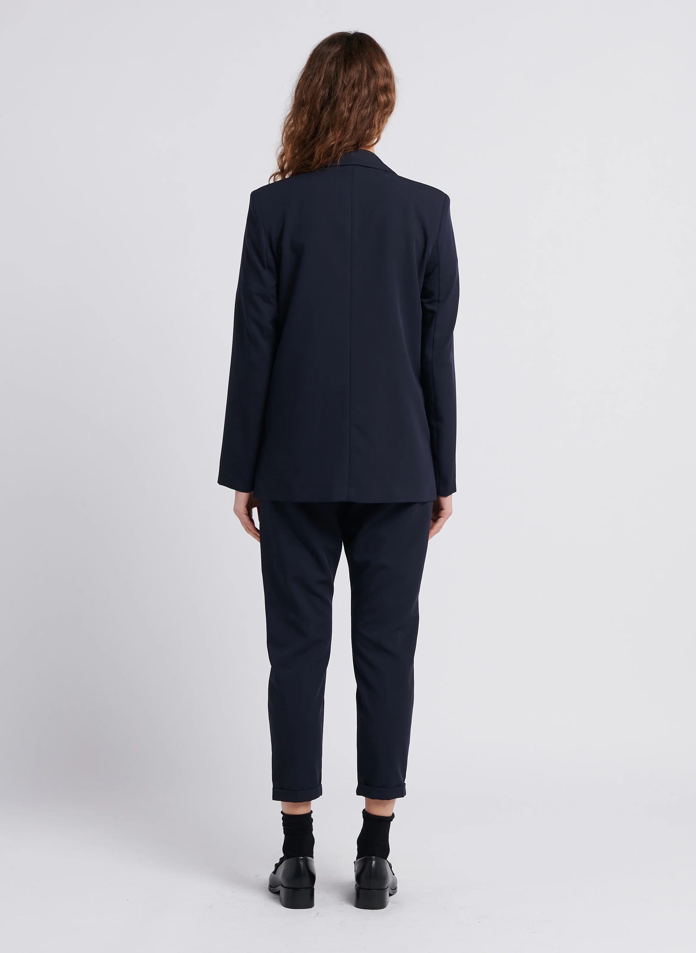 Blazer col tailleur| Bleu