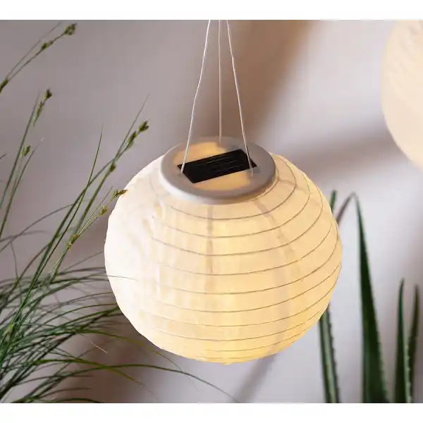 Solar-Lampion weiß 20 cm
