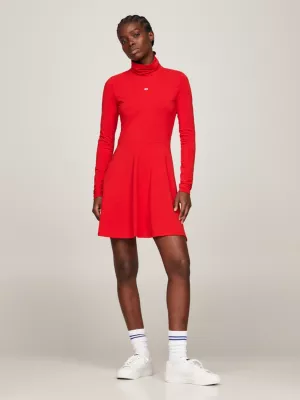 Vestido evasê na altura do joelho