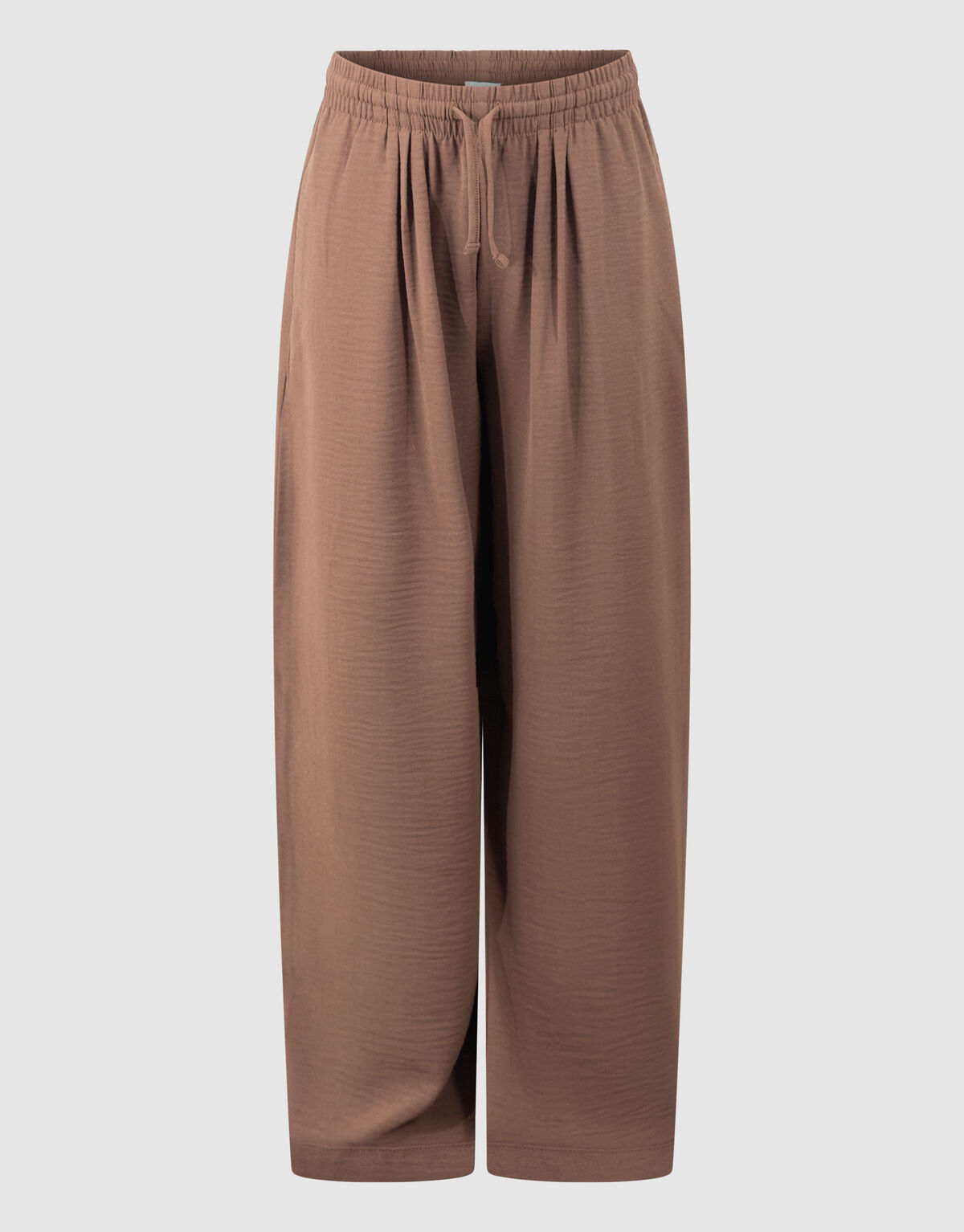Twist Wide Leg Broek Bruin