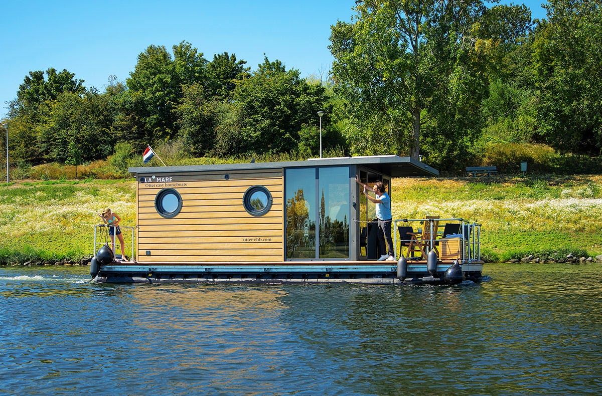 Hausboot Übernachtung auf der Maas für bis zu 4