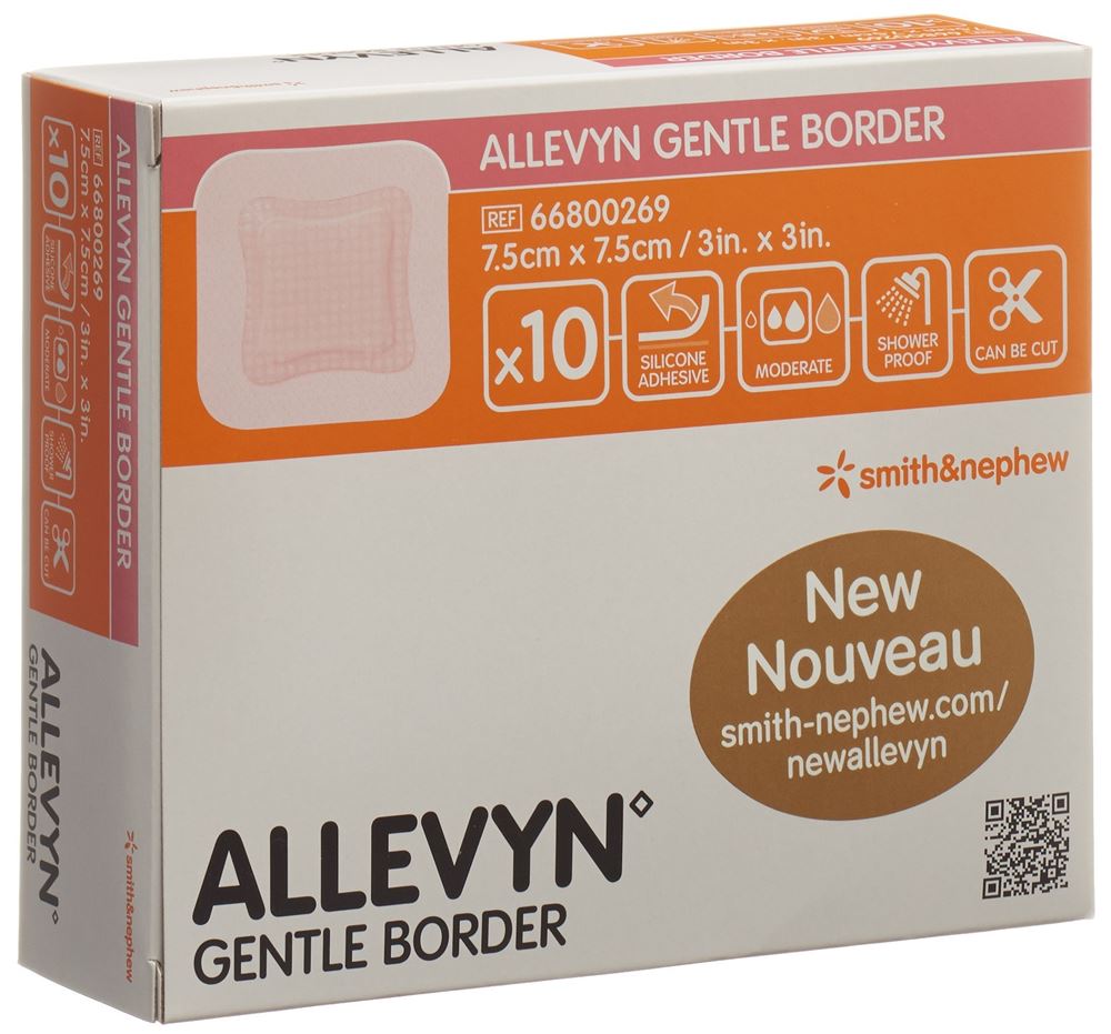 ALLEVYN Wundverband 7.5x7.5cm 10 Stk