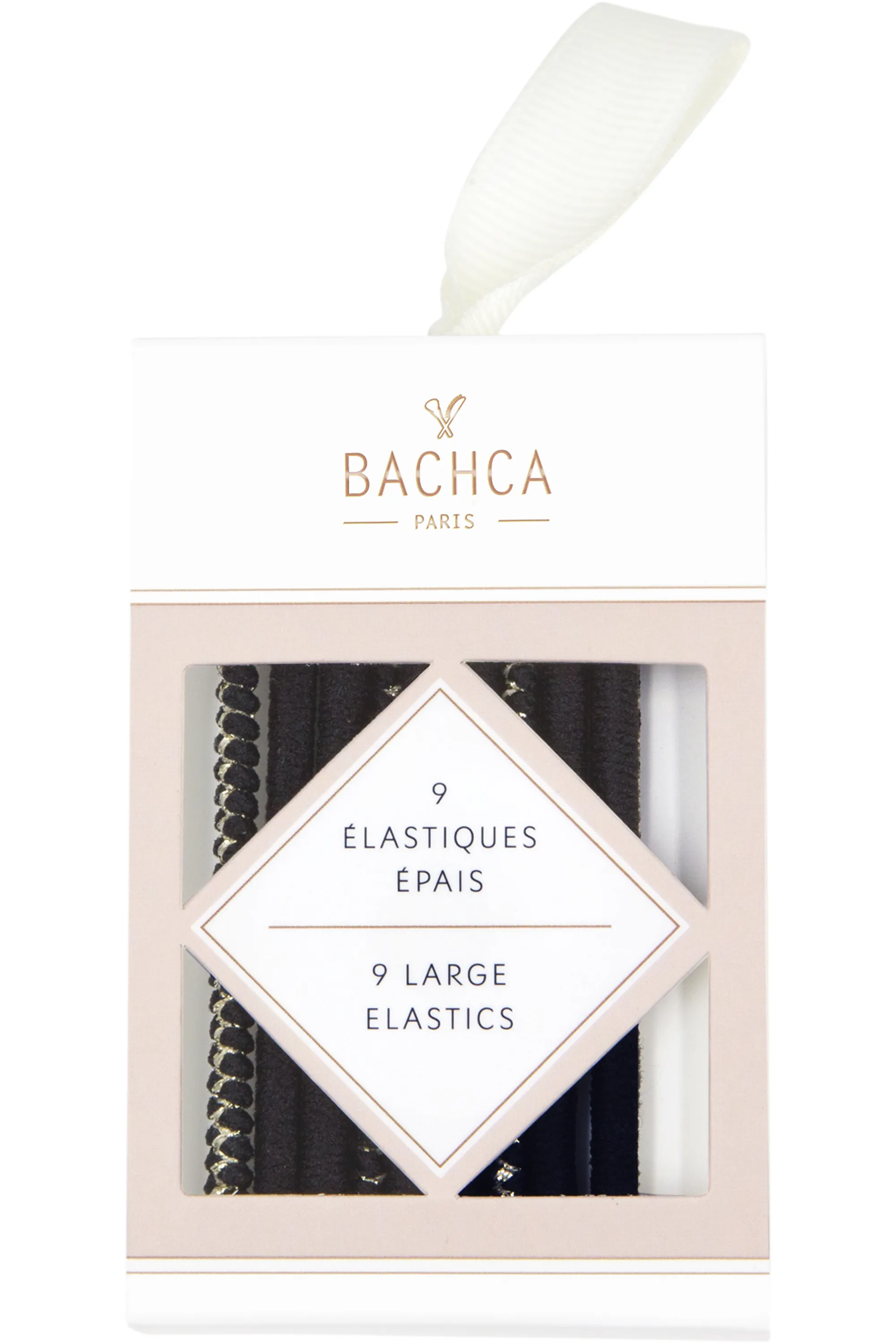 Bachca Elastiques Epais Noirs x9