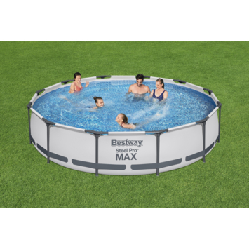 Bestway zwembad Pro Steel Max rond 366 x 76 cm met filterpomp