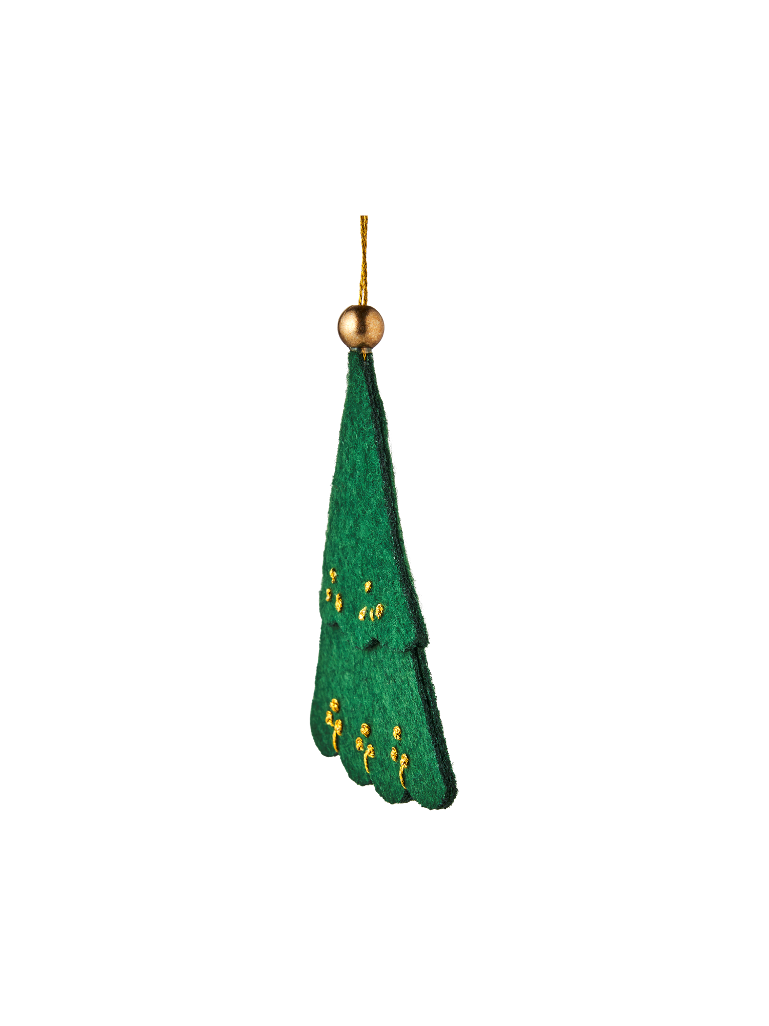 Juleophæng med træ | 8,2 x 5,9 cm. | Dark Green
