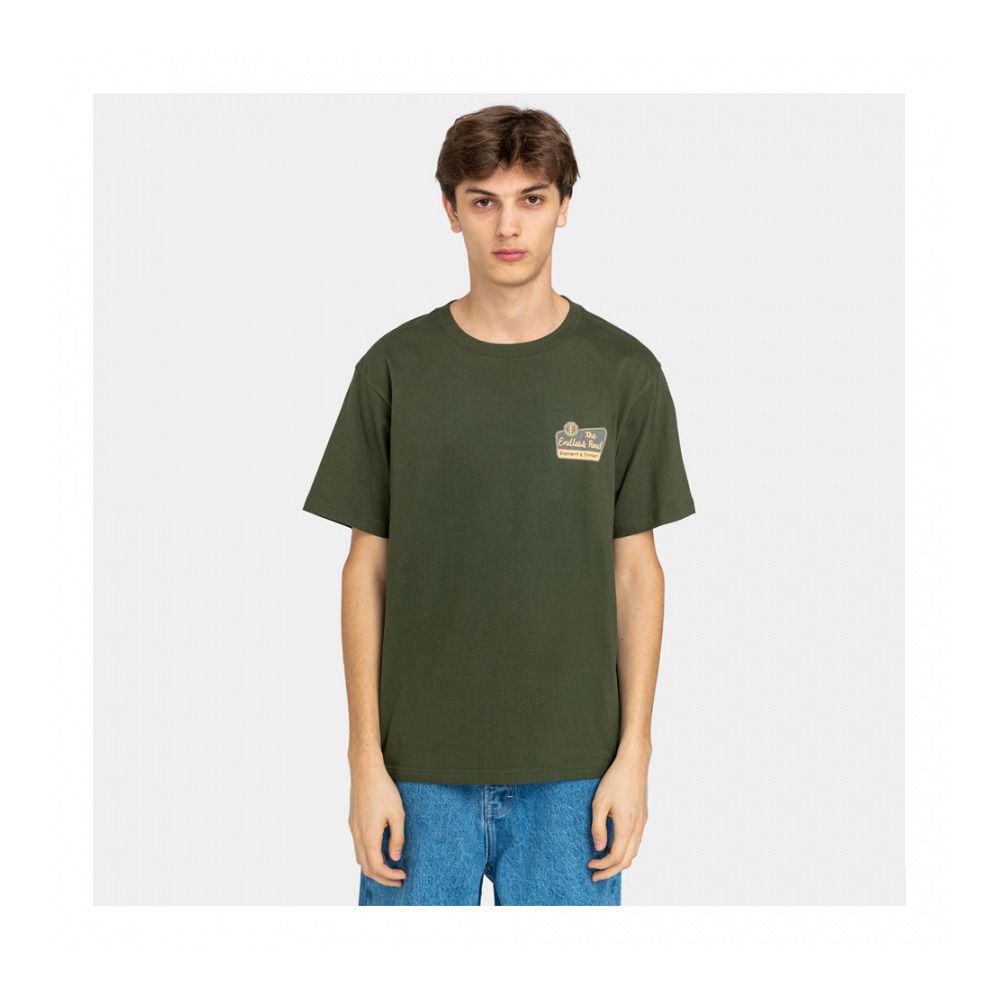 Element TIMBER SIGNS - Tee-shirt Homme forest night