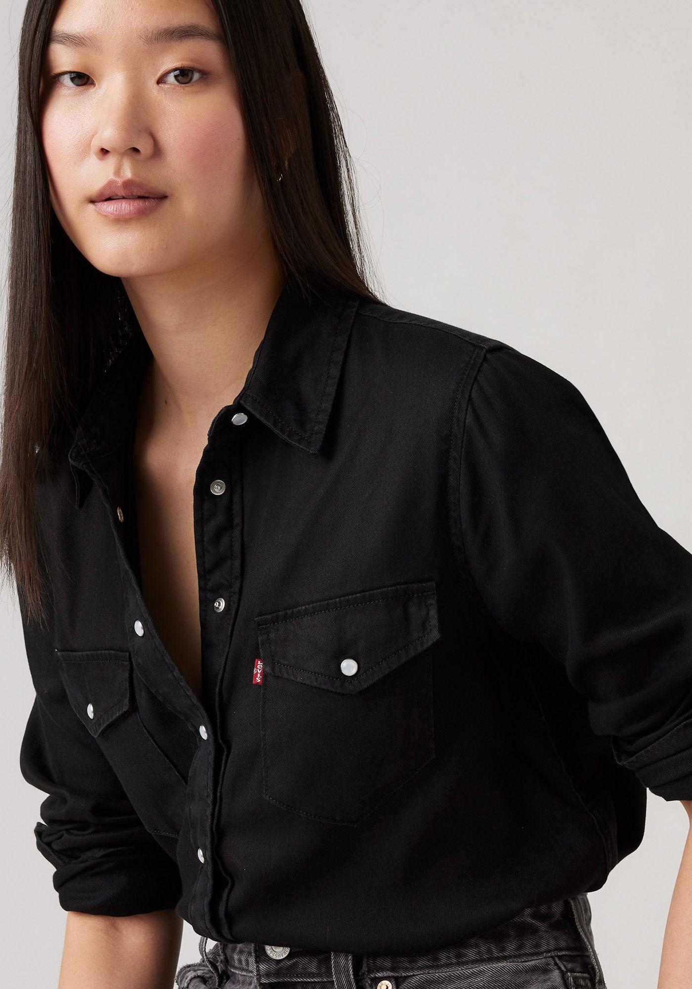 Levi's® Jeansbluse »ESSENTIAL WESTERN«, mit Brusttaschen mit Druckknöpfen