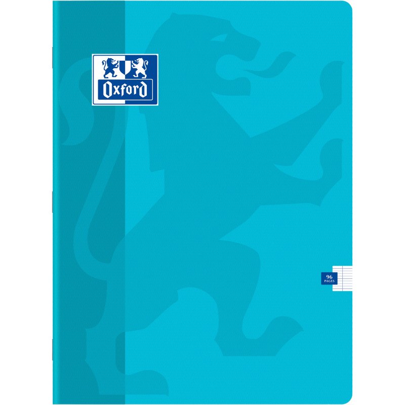 Cahier classique Oxford 24 x 32 cm assorti - grands carreaux - 96 pages