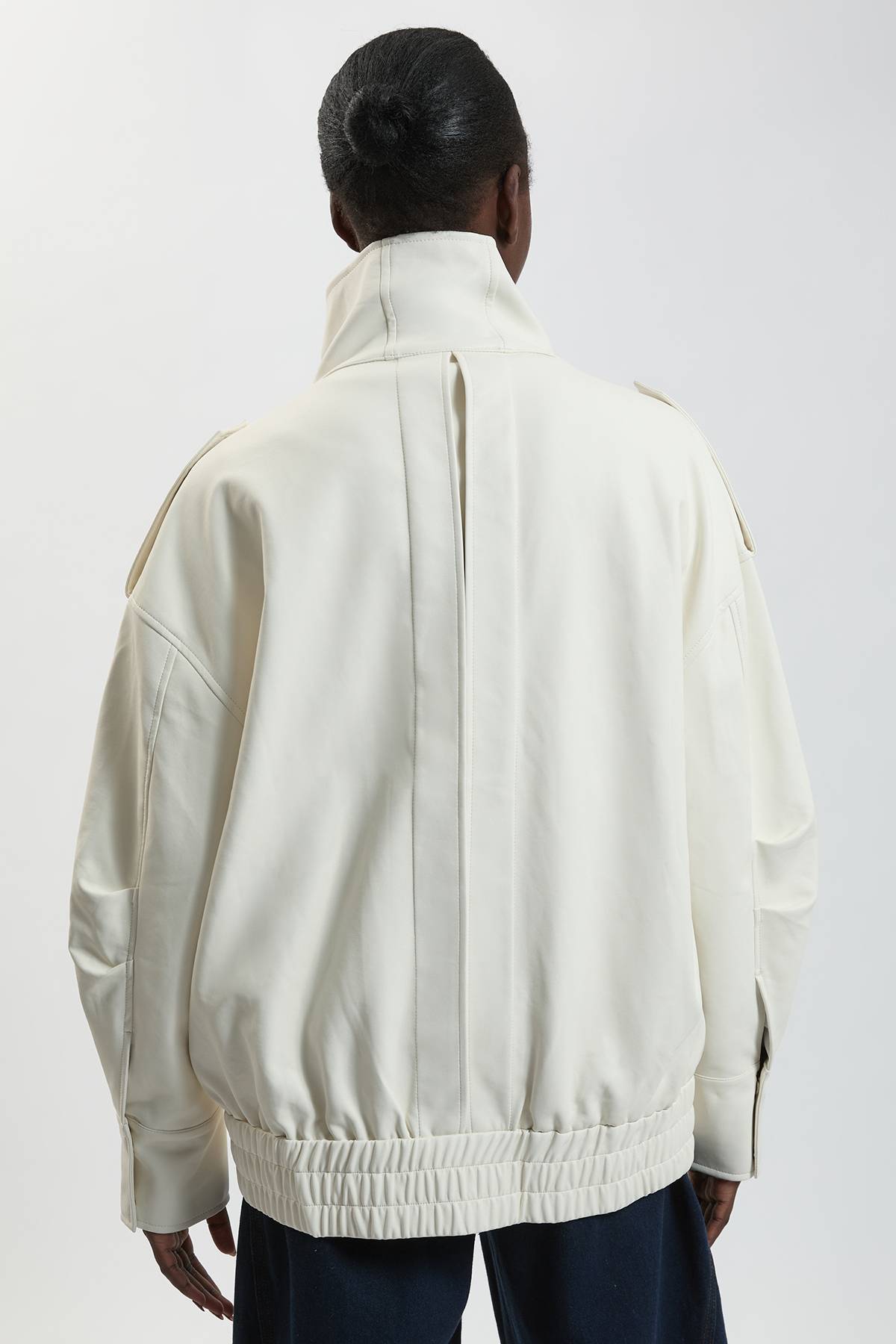 KarenMillen Veste Cocon Décontractée En Synthétiquecuir