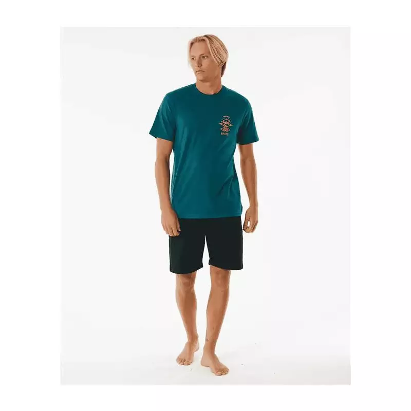 Teeshirt RIPCURL Search Icon Tee Blue Green