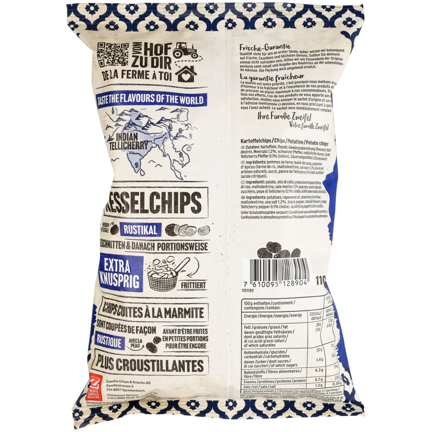 Zweifel KEZZ Indian Pepper & Sea Salt