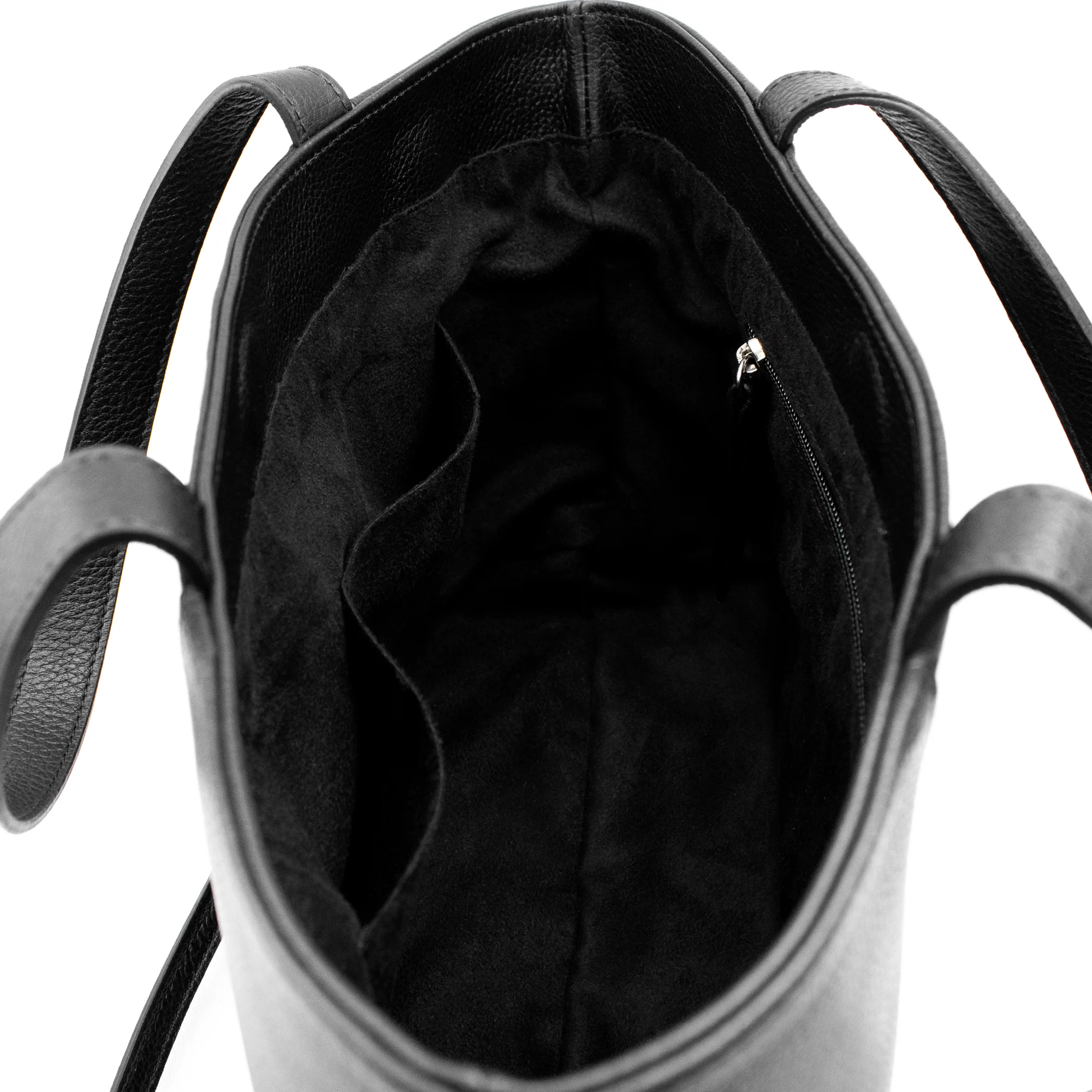 SUZANNE - Sac cabas en cuir grainé | Noir