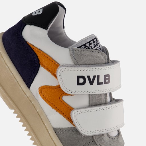 Develab Velcro Sneakers oranje Leer