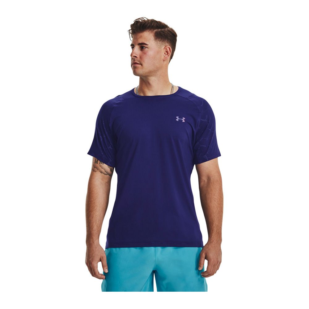 Under Armour UA RUSH VENT - Maillot Homme sonar blue/black