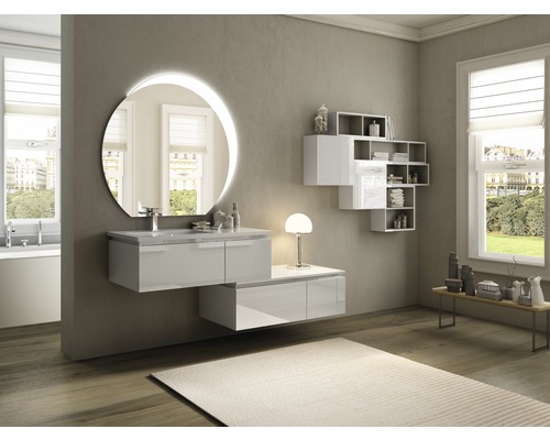Baden Haus Avril wastafelmeubel, 102 x 46 cm, glanzend wit, 50165